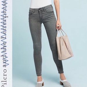 Anthropologie Gray High-waisted Jeans